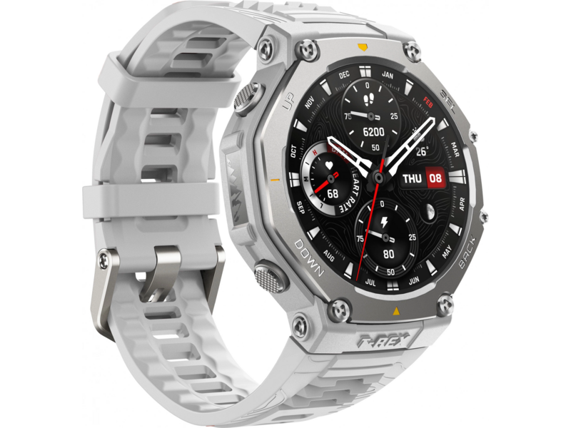 Смарт-часы Amazfit T-Rex 3 A2323 48.5мм 1.5" AMOLED корп.серый рем.серый разм.брасл.:145-210мм (1746881)