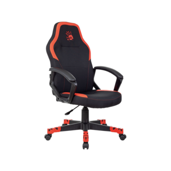 Кресло игровое A4Tech Bloody GC-190 черный/красный текстиль/эко.кожа крестов. пластик