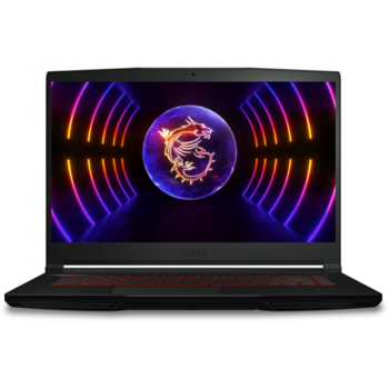 Ноутбук MSI GF63 Thin 12UCX-1037XRU Core i5 12450H 16Gb SSD256Gb NVIDIA GeForce RTX 2050 4Gb 15.6" IPS FHD (1920x1080) FreeDOS black WiFi BT Cam (9S7-16R821-1037)