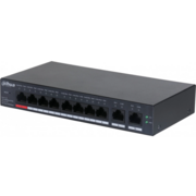 Коммутатор Dahua DH-CS4010-8ET-110 (L2) 8x100Мбит/с 2x1Гбит/с 8PoE 110W управляемый