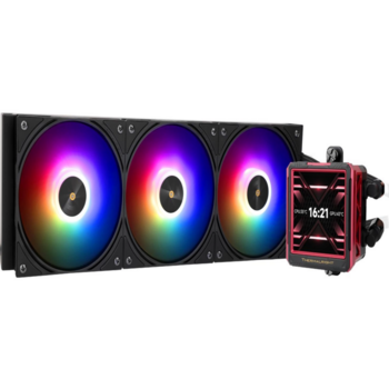 Система водяного охлаждения Thermalright Frozen Warframe ULTRA 360 ARGB Soc-AM5/AM4/1151/1200/2066/2011/1700 черный 4-pin 29.6dB Al LCD Ret (F-WFRAME-ULT-360-BL-ARGB)