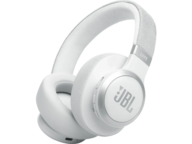 Гарнитура накладные JBL Live 770NC белый беспроводные bluetooth оголовье (JBLLIVE770NCWHT)