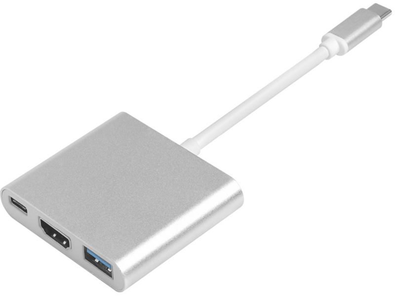Greenconnect переходник USB Type C , M/F+HDMI F+USB 3.0 F