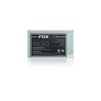 Блок питания 500Вт Блок питания 500Вт/ Power Supply Foxline, 500W, ATX, NOPFC, 120FAN