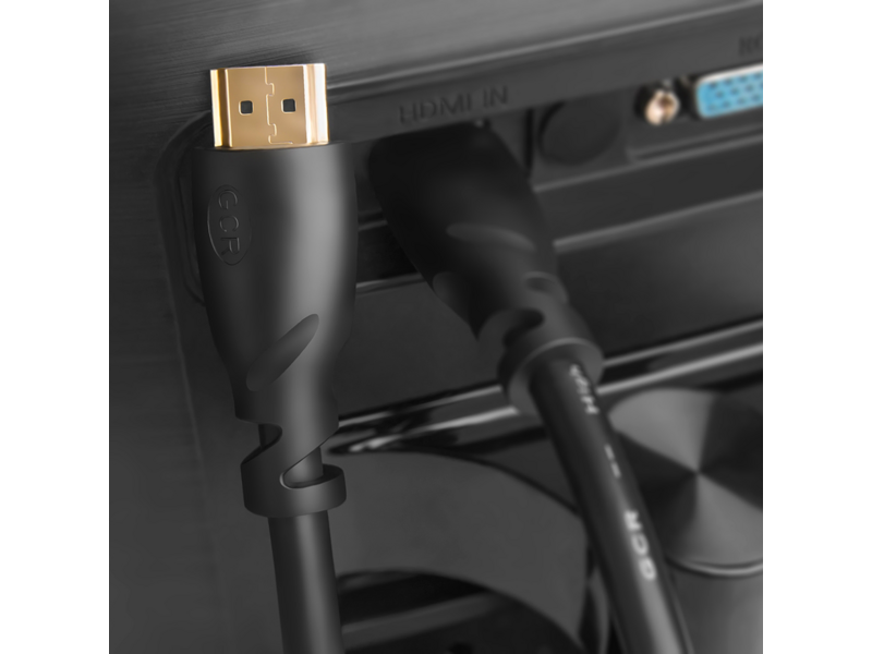GCR Кабель Premium 1.8m HDMI 2.0, HDR, Ultra HD 4K60 Hz/ 5K30Hz, 3D, Ethernet 18.0 Гбит/с, OD8.0mm, 28/26 AWG, черный