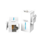 Адаптер-соединитель Vention RJ45 F / RJ45 F 8p8c кат. 6, Белый