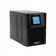 ИБП POWERMAN Online 2000, LCD, двойного преобразования, 2000ВА, 1800Вт, 8 штук IEC320 С13 с резервным питанием, USB, RS232, слот SNMP, разъем EPO, батарея 12В 9Ач 4 шт., 1 кабель для нагрузки C13/C14, 191 х 337 х 460 мм., 19.64 кг. ИБП POWERMAN Online 20
