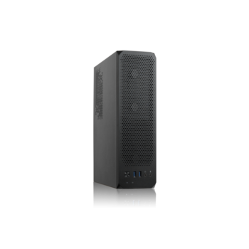 Корпус с блоком питания 230W Корпус с блоком питания 230W/ Case Foxline FL-1004-TFX230B-85 mATX case, black, w/PSU TFX 230W 85+ bronze, w/2xUSB3.0, HDA, w/pwr cord, w/8cm FAN