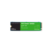 Твердотельный накопитель Твердотельный накопитель/ WD SSD Green SN350 NVMe, 250GB, M.2(22x80mm), NVMe, PCIe 3.0 x4, 3D TLC, R/W 2400/900MB/s, IOPs 160 000/150 000, TBW 40, DWPD 0.3 (12 мес.)