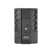 ИБП POWERMAN Brick 650 PLUS, линейно-интерактивный, 650ВА, 360Вт, 4 евророзетки с резервным питанием, 4 евророзетки с фильтрацией, USB, защита RJ45/RJ11, батарея 12В 7Ач 1 шт., 293мм х 202мм х 93мм, 4.5 кг. ИБП POWERMAN Brick 650 PLUS, линейно-интерактивн