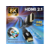 Кабель GCR Кабель 1.0m HDMI 2.1, черный, 8K 60Hz, 4K 144Hz, динамический HDR, 4:4:4, Ultra HD, 48.0 Гбит/с, 2 Х экран, армирование, GCR-55548