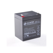 Батарея B.B. Battery серия BP, BP5-12, напряжение 12В, емкость 5Ач (разряд 20 часов), макс. ток разряда (5 сек.) 75А, макс. ток заряда 1.5A, свинцово-кислотная типа AGM, клеммы T2, ДxШxВ 90x70x106мм., вес 1.8кг., срок службы 10 лет Батарея B.B. Battery се