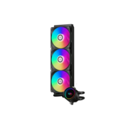 Система охлаждения Система охлаждения/ Water Cooling System PCCooler DA360 ARGB BK (280W, 360mm, Black, ARGB/ Fans: 3x120mm, 72.1CFM, 33.8dBA, 1800RPM/ Pump height 55mm, 28dBA, 3000RPM, Rad thickness 27mm/ S: 1851, 1700, 1200, 20XX, 115X, AM5, AM4)