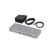 Док-станция для ноутбука Док-станция для ноутбука/ NERPA 14 in 1 docking station (1xDC 12V 3A, 1xUSB-C 100W PD, 2xHDMI 4K@60Hz, 2xDP 4K@60Hz, 3xUSB-A 3.2 (10Gbps data), 1xTF/microSD, 1xSD/MMC, 1x3.5mm audio, 1xRJ45 Gb), USB-C power adapter 100W, power 100