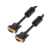 GCR Кабель PROF Premium SVGA 1.8m чёрный, GOLD, ферритовые кольца, OD8.0mm, 15M / 15M, 28/28 AWG, двойной экран