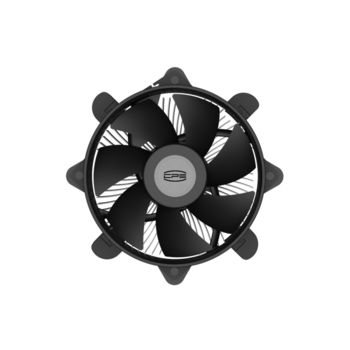Кулер для ПК Кулер для ПК/ CPU Cooler PCCooler R120 (95W, 4-pin PWM, 60mm, Al, -mm, 1x95mm, 36.4CFM, 27.8dBA, 2700RPM, S: 1851/1700/1200/115X, black)
