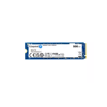 Твердотельный накопитель Твердотельный накопитель/ Kingston SSD NV3, 500GB, M.2(22x80mm), NVMe, PCIe 4.0 x4, 3D TLC, R/W 5000/3000MB/s, TBW 160, DWPD 0.3 (12 мес)