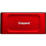 Твердотельный накопитель Твердотельный накопитель/ Kingston External SSD XS1000, 1000GB, Type-C/A, USB 3.2 Gen 2, R/W 1050/1000MB/s, 70x33x14mm, 29g., Red (12 мес)