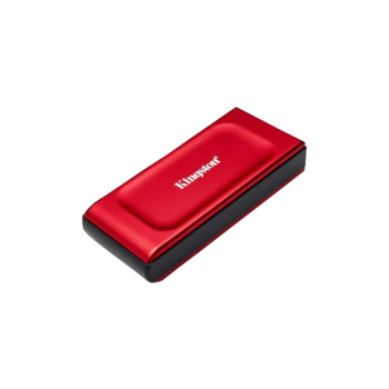 Твердотельный накопитель Твердотельный накопитель/ Kingston External SSD XS1000, 1000GB, Type-C/A, USB 3.2 Gen 2, R/W 1050/1000MB/s, 70x33x14mm, 29g., Red (12 мес)