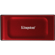 Твердотельный накопитель Твердотельный накопитель/ Kingston External SSD XS1000, 2000GB, Type-C/A, USB 3.2 Gen 2, R/W 1050/1000MB/s, 70x33x14mm, 29g., Red (12 мес)