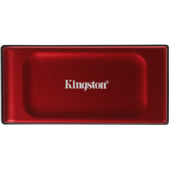 Твердотельный накопитель Твердотельный накопитель/ Kingston External SSD XS1000, 2000GB, Type-C/A, USB 3.2 Gen 2, R/W 1050/1000MB/s, 70x33x14mm, 29g., Red (12 мес)