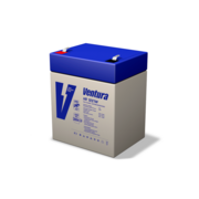 Батарея Ventura серия HR, HR1221W, напряжение 12 В, емкость 5Ач (разряд 20 часов), макс. ток заряда 1.5А, свинцово-кислотная типа AGM, клеммы Т2, ДШВ 90x70x107мм, вес 1.8кг Батарея Ventura серия HR, HR1221W, напряжение 12 В, емкость 5Ач (разряд 20 ч