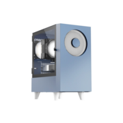 Корпус без блока питания Корпус без блока питания/ Case WIZMAX EM1, Mini-Tower, TG, 1x160mm + 1x120mm LED, 1xUSB-A 3.0 + 2xUSB-A 2.0, mATX, mITX, Woofer Blue