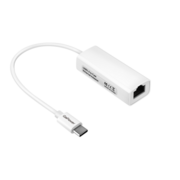 Адаптер GoPower Type-C (m)-RJ-45 (f) 100 мб/с белый (1/100)