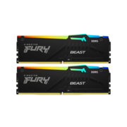 Память оперативная Память оперативная/ Kingston 32GB 6000MT/s DDR5 CL30 DIMM (Kit of 2) FURY Beast RGB XMP