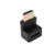 Кабель Кабель/ Переходник GoPower HDMI (m)-HDMI (f) угловой 4K 60Hz черный в пакете (1/500)