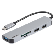 хаб хаб/ USB-Хаб GoPower GPH5-1 3USB/MicroSD/SD Type-C (m) USB3.0 (1/100)