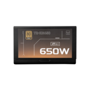 Блок питания 650W Блок питания 650W/ Power Supply Thermalright, 650W 80+ Gold (ATX, 3.1, Full modular, 1x24(20+4)pin, 2xCPU 8(4+4)pin, 2xPCIe*2 8(6+2)pin, 3xSATA3, 2xMOLEX4pin, Active, 120x120mm, 150x140x86mm, APFC, OVP, UVP, SCP, OCP, OTP, OPP, black)