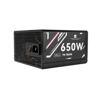 Блок питания 650W Блок питания 650W/ Power Supply Thermalright, 650W 80+ Bronze (ATX, 3.0, Full modular, 1x24(20+4)pin, 2xCPU 8(4+4)pin, 4xPCIe*2 8(6+2)pin, 3xSATA3, 3xMOLEX4pin, Active, 120x120mm, 150x140x86mm, APFC, black)