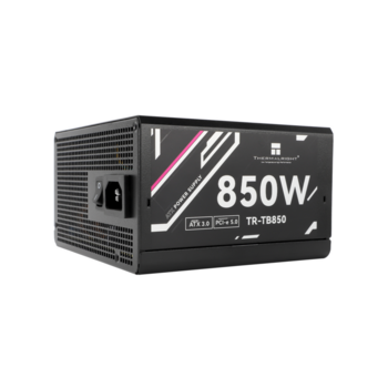 Блок питания 850W Блок питания 850W/ Power Supply Thermalright, 850W 80+ Bronze (ATX, 3.0, PCIe 5.0, Full modular, 1x24(20+4)pin, 2xCPU 8(4+4)pin, 4xPCIe*2 8(6+2)pin, 3xSATA3, 1x12+4pin (12VHPWR PCIe 5.0 12+4pin 600mm), 3xMOLEX4pin, Active, 120x120mm, 150