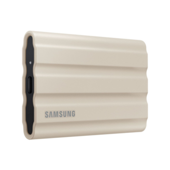 Внешние HDD и SSD Внешние HDD и SSD/ Samsung External SSD T7 Shield, 1TB, Type C-to-C/A, USB 3.2 Gen2, R/W 1050/1000MB/s, IP65, 88x59x13mm, 98g, Beige (12 мес.)