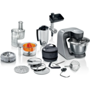 Кухонный комбайн Bosch Кухонный комбайн Bosch/ Кухонный комбайн Bosch, 12 насадок, поворотное управление, цвет серый