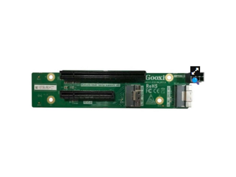 Райзер Райзер/ Gooxi SL2108-748-PCIE4-M1 2*Slimline x8 to 2*PCIe3.0x8(1*x16 SLOT+1*x8 SLOT),Riser4((including half-height bracket, adapter board and high-speed cable),for SL-G3)