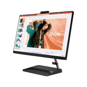 Моноблок Моноблок/ Lenovo IdeaCentre AIO 3 24IAP7 23.8"(1920x1080 IPS)/Intel Core i5 12450H(2Ghz)/16384Mb/512SSDGb/noDVD/Int:Intel UHD Graphics/Cam/BT/WiFi/war 1y/7.03kg/black/noOS + RU kbd, mouse USB