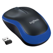 Мышь Logitech M185 черный/синий оптическая 1000dpi беспров. USB для ноутбука 2but (910-002632)