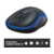 Мышь Logitech M185 черный/синий оптическая 1000dpi беспров. USB для ноутбука 2but (910-002632)