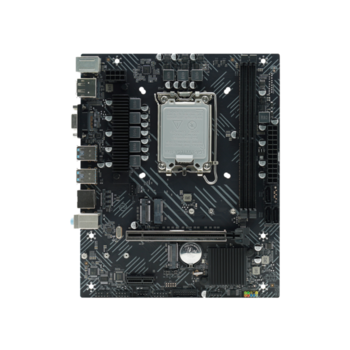 Материнская плата Материнская плата/ MB AFOX INTEL B760 s1700, 2xDDR5(64GB), 1xPCIe 4.0x16, 1xPCIe x1, 1xMPCIe, 1xHDMI, 1xD-Sub, 1xDP, 1xLAN(1GbE), 3xSATA, 2xM.2, 4xUSB 3.0, 2xPS/2, mATX