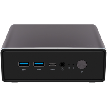 Неттоп Digma Pro Minimax U1 i5 1235U (1.3) 16Gb SSD512Gb Iris Xe Windows 11 Pro GbitEth WiFi BT 60W темно-серый/черный (DPP5-ADXW05)
