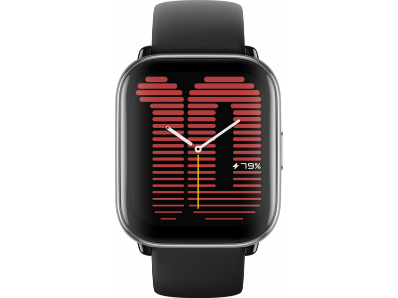 Смарт-часы Amazfit Active A2211 35.9мм 1.75" AMOLED корп.черный рем.черный разм.брасл.:135-190мм (1746349)