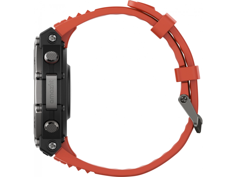 Смарт-часы Amazfit T-Rex 3 A2323 48.5мм 1.5" AMOLED корп.темно-серый рем.красный разм.брасл.:145-210мм (1746757)