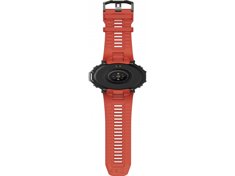 Смарт-часы Amazfit T-Rex 3 A2323 48.5мм 1.5" AMOLED корп.темно-серый рем.красный разм.брасл.:145-210мм (1746757)