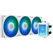 Система водяного охлаждения Thermalright Frozen Warframe PRO 360 ARGB Soc-AM5/AM4/1200/1700/1851 белый 4-pin 29.8dB Al LCD Ret (F-WFRAME-PRO-360-WH-ARGB)
