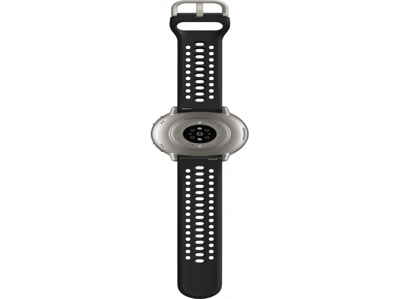 Смарт-часы Amazfit Active 2R A2437 43.9мм 1.32" AMOLED корп.серебристый рем.черный разм.брасл.:135-195мм (6970100377712)
