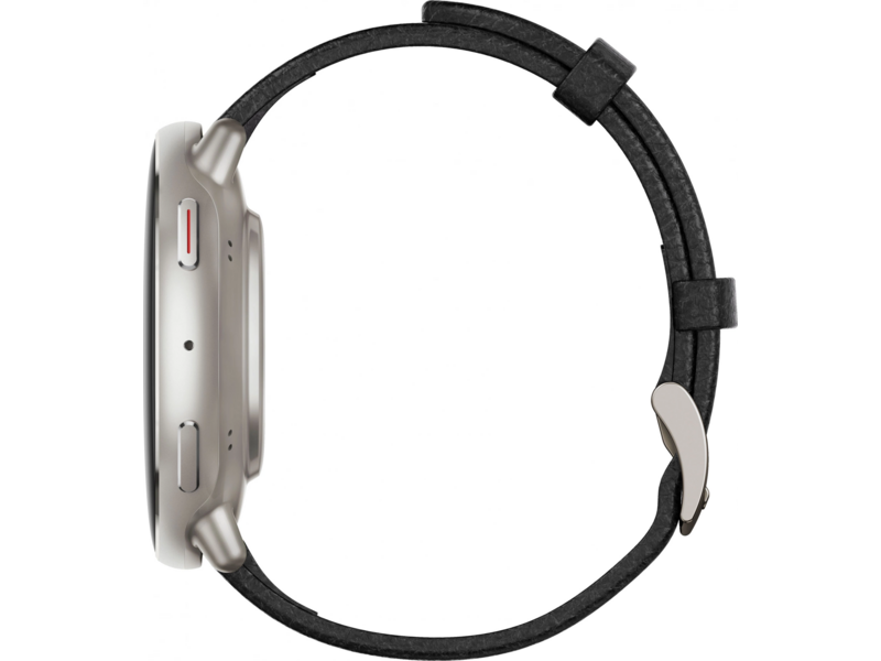Смарт-часы Amazfit Active 2R A2437 Premium 43.9мм 1.32" AMOLED корп.серебристый рем.черный разм.брасл.:150-210мм (1746931)