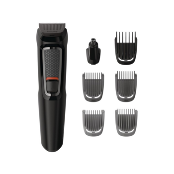 Триммер Philips MG3720/15 черный (насадок в компл:7шт)