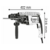 Перфоратор Bosch GBH 2-28 F патрон:SDS-plus уд.:3.2Дж 880Вт (кейс в комплекте)